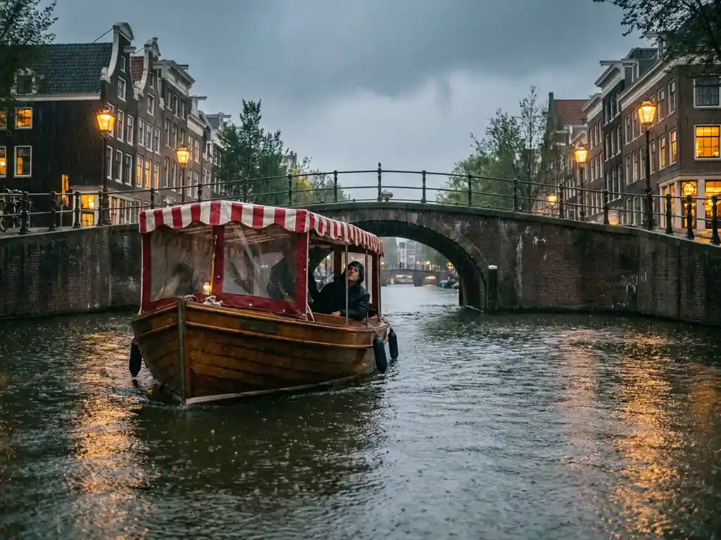 What is the best canal tour in Amsterdam for a rainy day?
