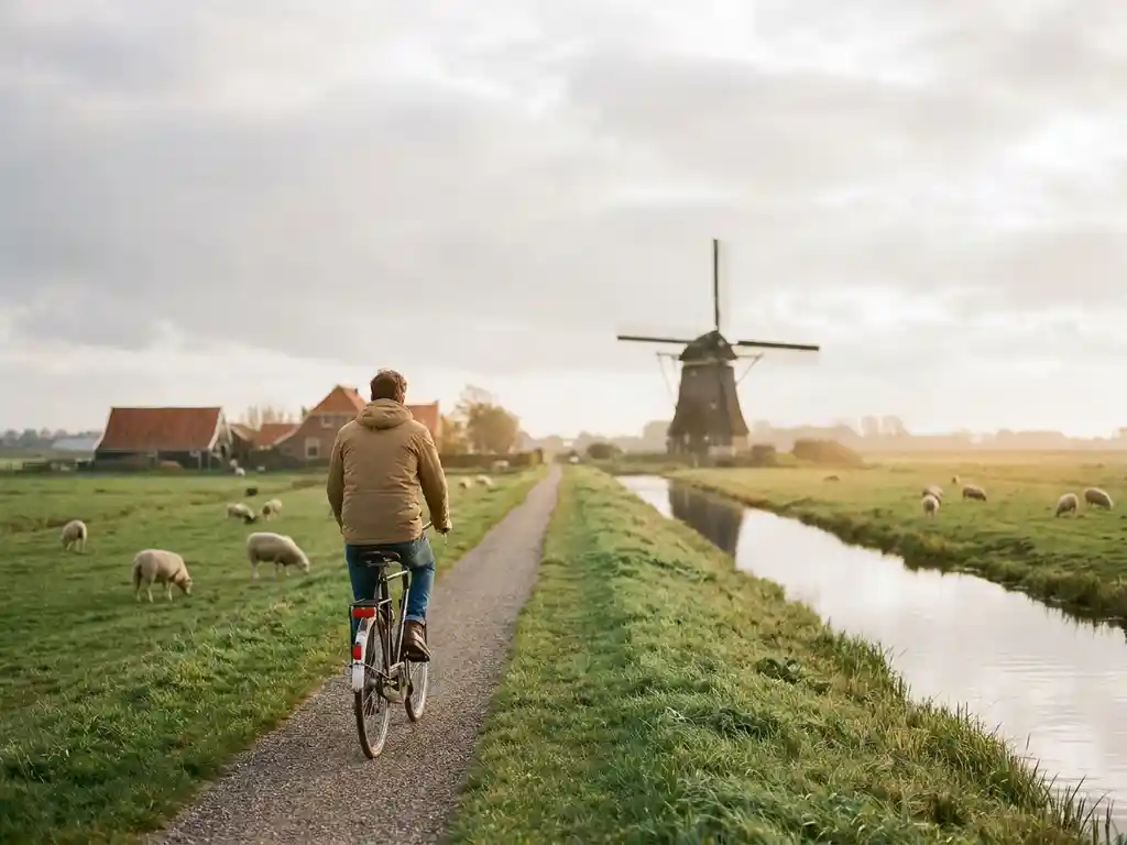 What are the best Amsterdam bike routes outside the city center?