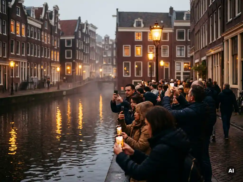 Why do so many tourists crowd the Red Light District?