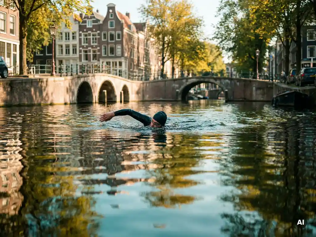 Are the Amsterdam canals clean enough to swim in?