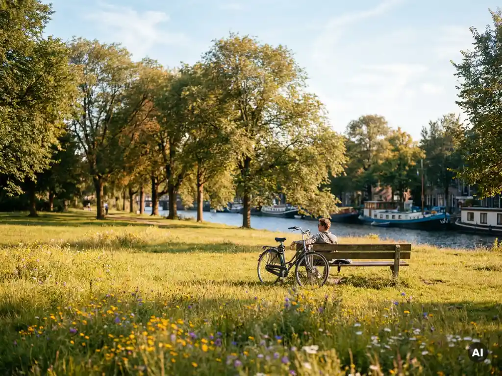What green spaces exist for locals in Amsterdam?