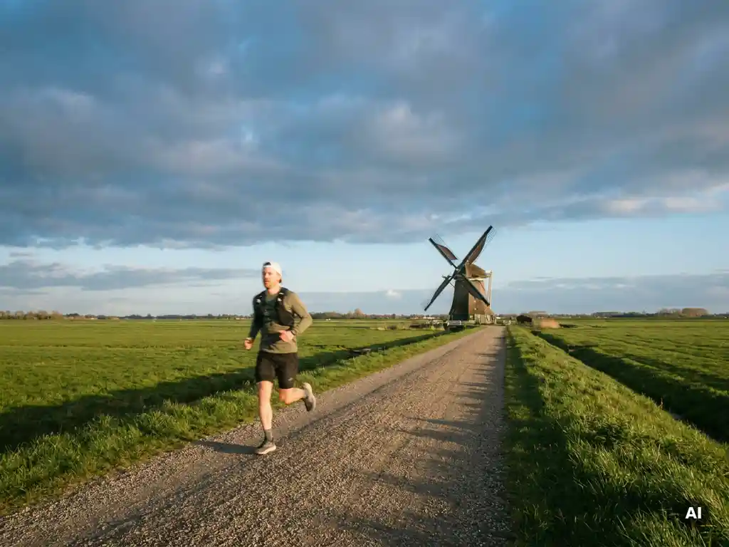 Are there good hiking or running routes near Amsterdam?
